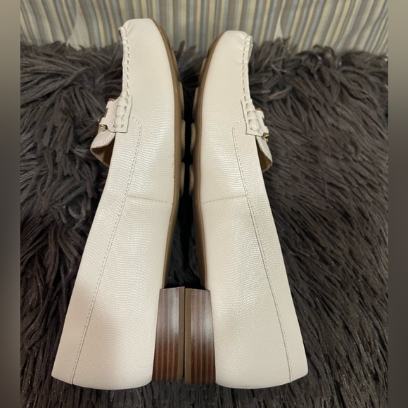 Anne Klein Akhadler Iflex Loafers Womens Sz 9.5 Ivory Faux Leather Snake Print - Picture 2 of 11